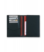 Чехол-книжка для паспорта, карт, прав из натуральной кожи DOST Leather Co. черный