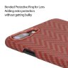Чехол PITAKA MagEZ Case для iPhone 7/8 Plus красный карбон ёлочка Herringbone (KI8009S) - фото № 4