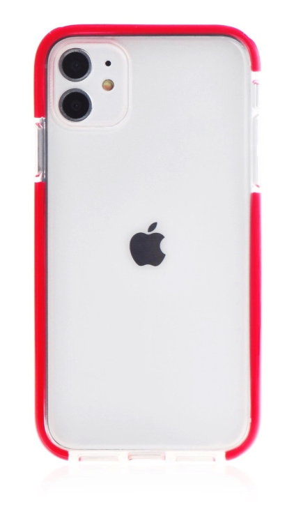 Силиконовый чехол Gurdini Crystal Ice для iPhone 11 красный