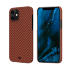 Чехол PITAKA MagEZ Case для iPhone 12 красный карбон ёлочка Herringbone (KI1207M)