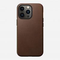 Кожаный чехол Nomad Modern Leather Case MagSafe для iPhone 13 Pro Max коричневый (Brown)