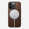 Кожаный чехол Nomad Modern Leather Case MagSafe для iPhone 13 Pro Max коричневый (Brown) - фото № 2