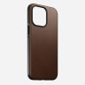Кожаный чехол Nomad Modern Leather Case MagSafe для iPhone 13 Pro Max коричневый (Brown) - фото № 4