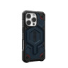 Чехол UAG Monarch Pro Kevlar с MagSafe для iPhone 16 Pro синий кевлар (Kevlar Mallard) - фото № 4