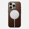 Кожаный чехол Nomad Traditional Leather Case с MagSafe для iPhone 16 Pro коричневый (Brown) - фото № 2
