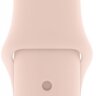 Силиконовый ремешок Gurdini для Apple Watch 42/44 мм розовый песок - фото № 2