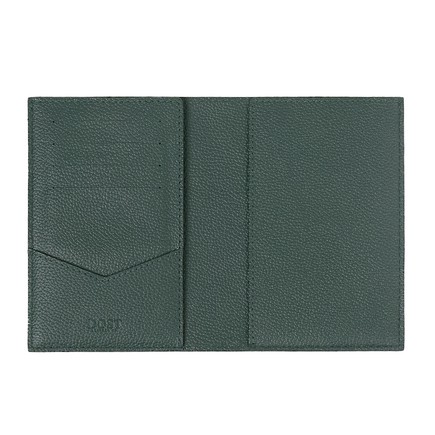 Чехол-книжка для паспорта, карт, прав из натуральной кожи DOST Leather Co. зеленый