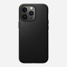 Кожаный чехол Nomad Modern Leather Case MagSafe для iPhone 13 Pro черный (Black)