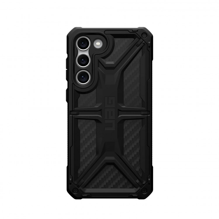 Чехол UAG Monarch для Samsung Galaxy S23 Plus черный карбон (Carbon Fiber)