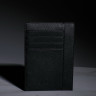 Картхолдер+ из зернистой натуральной кожи DOST Leather Co. черный