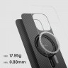 Чехол PITAKA Ultra-Slim Case для iPhone 16 Plus - черный 600D Twill - фото № 3