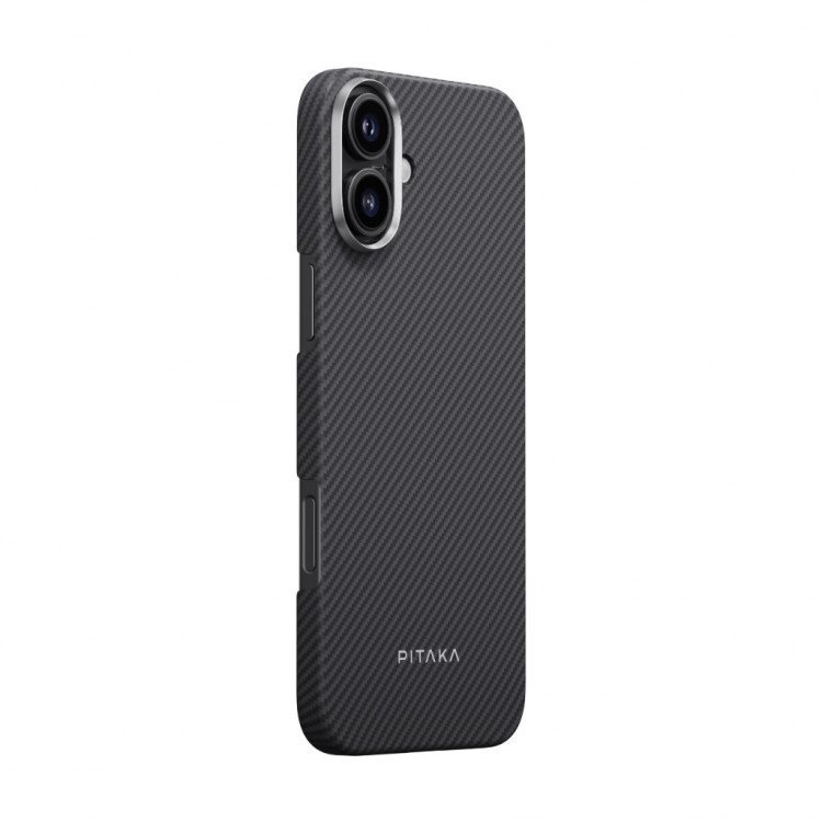 Чехол PITAKA Ultra-Slim Case для iPhone 16 Plus - черный 600D Twill