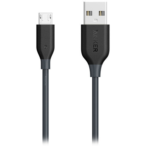 Кабель Anker PowerLine+ micro-USB (0,9 метра) чёрный