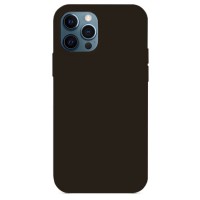 Силиконовый чехол S-Case Silicone Case для iPhone 12 / 12 Pro чёрный (Black)
