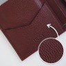 Чехол-книжка для паспорта, карт, прав из натуральной кожи DOST Leather Co. бордовый - фото № 5