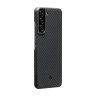 Чехол PITAKA MagEZ Case 2 для Samsung Galaxy S22+ Plus черный карбон (KS2201S) - фото № 3