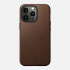 Кожаный чехол Nomad Modern Leather Case MagSafe для iPhone 13 Pro коричневый (Brown)