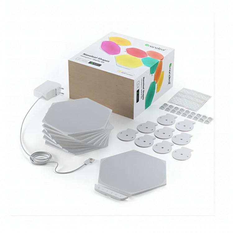 Стартовый комплект системы освещения Nanoleaf Shapes Hexagon Starter Kit (9 панелей)