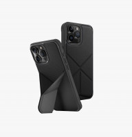 Чехол Uniq Transforma с MagSafe для iPhone 15 Pro Max черный (Black)