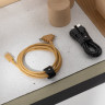 Кабель Native Union Belt Cable Duo USB-C to USB-C & Lightning 1.5 м зебра - фото № 5