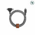 Кабель Native Union Belt Cable Duo USB-C to USB-C & Lightning 1.5 м зебра