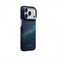Чехол PITAKA Edge Case для iPhone 18 Pro / 17 Pro - Nearfield Blue