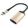 Адаптер Satechi USB Type-C — HDMI Adapter 4K 60HZ золотой - фото № 3