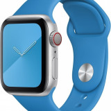 Силиконовый ремешок Gurdini для Apple Watch 42/44 мм синяя волна