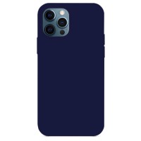 Силиконовый чехол S-Case Silicone Case для iPhone 12 / 12 Pro темно-синий (Deep Navy)