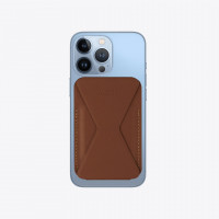 Подставка-кошелёк для iPhone с MagSafe MOFT SNAP-ON коричневый