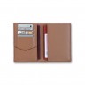 Чехол-книжка для паспорта, карт, прав из натуральной кожи DOST Leather Co. рыжий
