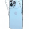 Силиконовый чехол Gurdini плотный силикон 1.5 мм для iPhone 13 Pro Max прозрачный - фото № 4