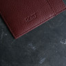 Картхолдер+ из зернистой натуральной кожи DOST Leather Co. бордовый - фото № 2