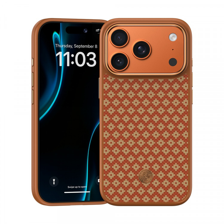 Чехол Benks ArmorPro для iPhone 17 Pro Max - ArmorGrid Fortune Orange