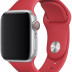 Силиконовый ремешок Gurdini для Apple Watch 44/45/49 мм красный