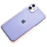 Силиконовый чехол Gurdini Crystal Ice для iPhone 11 розовый - фото № 2