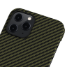 Чехол PITAKA MagEZ Case для iPhone 12 Pro зелёный карбон - Twill (KI1205P) - фото № 3
