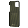 Чехол PITAKA MagEZ Case для iPhone 12 Pro зелёный карбон - Twill (KI1205P) - фото № 4