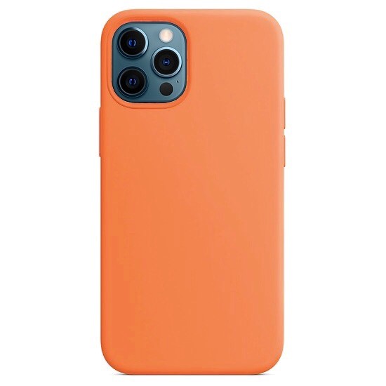 Силиконовый чехол Gurdini Silicone Case для iPhone 12 / 12 Pro оранжевый (Kumquat)