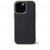 Чехол Decoded Leather Back Cover с MagSafe для iPhone 14 Pro Max черный (Black)