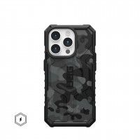 Чехол UAG Pathfinder SE с MagSafe для iPhone 15 Pro темный камуфляж (Midnight Camo)