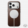 Кожаный чехол Nomad Modern Horween Leather Case для iPhone 17 Pro коричневый (Rustic Brown) - фото № 2