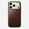 Кожаный чехол Nomad Modern Horween Leather Case для iPhone 17 Pro коричневый (Rustic Brown) - фото № 8