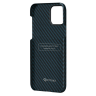 Чехол PITAKA MagEZ Case для iPhone 12 Pro синий карбон - Twill (KI1208P) - фото № 4