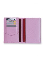 Чехол-книжка для паспорта, карт, прав из натуральной кожи DOST Leather Co. фиолетовый