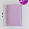 Чехол-книжка для паспорта, карт, прав из натуральной кожи DOST Leather Co. фиолетовый - фото № 5