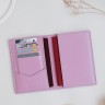 Чехол-книжка для паспорта, карт, прав из натуральной кожи DOST Leather Co. фиолетовый - фото № 6