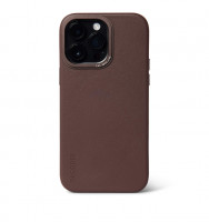 Чехол Decoded Leather Back Cover с MagSafe для iPhone 14 Pro Max коричневый (Brown)