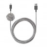 Кабель Native Union Night Cable USB-A to Lightning 3 м зебра