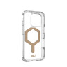Чехол UAG Plyo с MagSafe для iPhone 16 Pro прозрачный/золото (Ice/Gold) - фото № 6